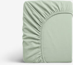 Goldea cearceaf de pat cu elastic din jersey - salvie 160 x 200 cm