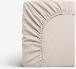 Goldea cearceaf de pat cu elastic din jersey - latte 160 x 200 cm