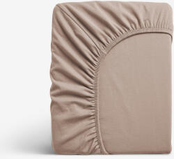 Goldea cearceaf de pat cu elastic din jersey - maro 160 x 200 cm