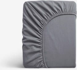 Goldea cearceaf de pat cu elastic din jersey - gri închis 140 x 200 cm