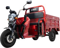 Samus Triciclu electric, Samus Cargo Montana-25-1.3-72V32-Red, 12 inch, putere maxima 3900W, acumulator 72V 32Ah, autonomie 48 km, viteza maxima de 25 km/h, conform reglementarilor UE, fara permis (MONTANA-