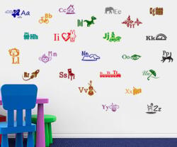 4 Decor Sticker Alfabetul Ilustrat - beestick-deco - 147,00 RON