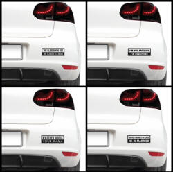 4 Decor Sticker auto - Amuzant si ofensiv (pachet)