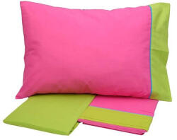 Sunshine Set Cearșafuri Single 160x260cm. Cotton Feelings Imprimat 152-187-14 Fuchsia 3buc (152-187-14)