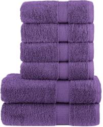 vidaXL Set de prosoape premium SOLUND, 6 piese, violet, 600 g/m2 GartenMobel Dekor (137562) Prosop