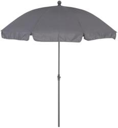 Naterial Umbrela plaja Naterial, otel/poliester, O 177 cm, H 228 cm, Gri antracit