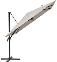 Naterial Umbrela terasa Naterial, otel/poliester, 286 x 286 cm, H 264 cm, Taupe