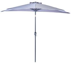 Naterial Umbrela terasa Naterial, aluminiu/poliester, 268 x 135 cm, H 235 cm, Gri deschis