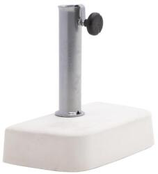 Naterial Suport umbrela terasa Naterial, beton, 20 kg, 42 x 23.50 cm, H 9 cm, Alb