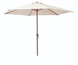 Naterial Umbrela terasa Naterial, otel/poliester, O 262 cm, H 231 cm, Bej