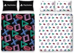 Playstation Set lenjerie de pat PlayStation, design abstract, wendbar, 200x200 cm, negru (60198379) Lenjerie de pat