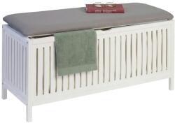 Relaxdays Cos de rufe Relaxdays cu functie de sezut, 95 l, nuc, albgri (72284865)