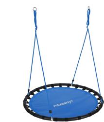 Relaxdays Leagan rotund Relaxdays, 120 cm, ajustabil, albastru, capacitate 100 kg (19661350)