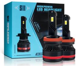 AutoREY Set 2 LED-uri Auto H1 AutoREY® Premium, 55w/bec , 20000 Lumeni, 6500K, AUTO, 12-24 Volti, CSP, Canbus, fara eroare de bec ars, Miez Cupru, Radiator Aluminiu (AR-20)