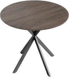 HomCom Masă Da Dining Rotund Stil Industrial Con Picioare în X Ø80x75 cm | Aosom Romania (83A-295V00BN)