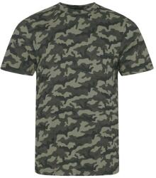 Just Ts Unisex póló, Camo T JT034, Zöld terepmintás, XL (jt034gnc-xl)