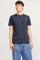 JACK & JONES Jack & Jones, Kerek nyakú organikuspamut tartalmú póló, Tengerészkék, L (12222887-NAVY-BLAZER-MELANGE-L)
