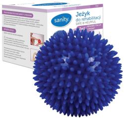 Sanity Safe & Helpful labda, 2 az 1-ben, rehabilitációhoz és masszázshoz, 10 cm, sündisznó típusú, Sötétkék (mingesanity10cm)