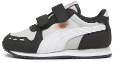 PUMA Puma, Cabana Racer SL 20 tépőzáras sneaker, Mandarinszín, Törtfehér, Antracitszürke, 19 EU (383731-11-3)