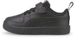 PUMA Puma, Rickie AC+ tépőzáras műbőr sneaker, Fekete, 26 EU (384314-02-8.5)