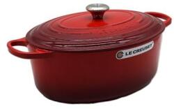 Le Creuset Tigaie Ovala Le Creuset Signature 21178350602430 | 35cm, Cherry Red, Fonta Emailata