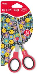 DACO Foarfeca gradinita Daco, 13 cm, Motiv Smiley (FF202/SMILEY)