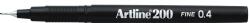 Artline Liner ARTLINE 200, varf fetru 0.4mm - negru (EK-200-BK) - forit