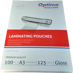 Laminare si legare Optima Folie laminare Optima, A3 (303 x 426 mm), 125 microni, 100folii/top (OP-75003125)