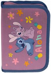 PASO Penar Paso Stitch - Aloha, cu 1 fermoar și 2 clapete (DS26VV-P001BW) Penar