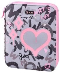 Best Buy Penar cu accesorii Best Buy Pink - 2 fermoare (101473) Penar