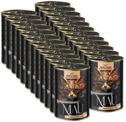 Dolina Noteci Mau Pasztet és Filet - kacsa áfonyával és citromfűvel ivartalanított macskáknak, 24x400 g