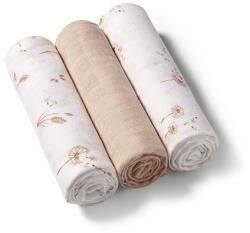BabyOno BabyOno, Natural Bamboo, scutece naturale din fibre de bambus, bej, 70x70 cm, 3 buc