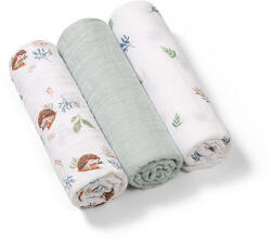 BabyOno Babyono, scutece din muselina, de culoare menta, 70x70 cm, 3 buc