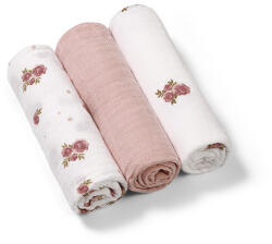 BabyOno Babyono, scutece din muselina, roz, 70x70 cm, 3 buc