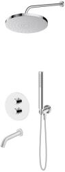 Oltens Set baterie cadă-duș Oltens Katla 34600100, cap de duș Oltens Pluva 37010100, 39100100, 39400100, 37102100, 39304100, 37200100 (36641100)