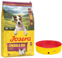 Josera 10kg Josera Mini Adult Chicken & Rice száraz kutyatáp+Josera Pet kutyamedence Ø120xM30cm ingyen