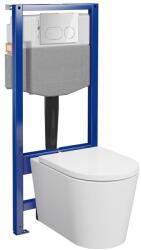 Cersanit Essentials set vas cu capac și cadru cu buton S4003-047 (S4003047)