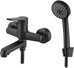 Kuchinox Atez kád és zuhany csaptelep fali fekete BTK_711D (BTK711D)