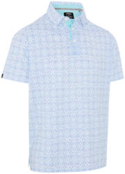 Callaway Tricou pentru bărbați Callaway Fractal Chev Print Polo Bright White L