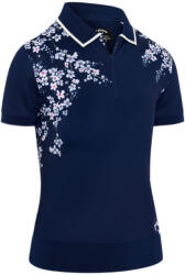 Callaway Tricou pentru femei Callaway Floral Blossom Rib Top Blue Depths L