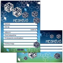 Ars Una Ars Una: Geek 10db-os meghívó szett borítékkal (50225392) - innotechshop