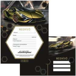 Ars Una Ars Una: Sárga Lamborghini mintás 10db-os meghívó szett borítékkal (50225231) - innotechshop