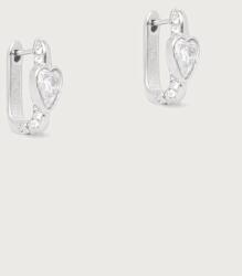 Guess cercei pentru femei din oțel inoxidabil cu zirconiu cubic CRYSTAL LOVE 9BY2-AKDZ1B_SLV (JUBE06.365JW)