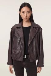 AllSaints jachetă scurtă pentru femei din piele SAMINA 9BY2-KUDYWE_93X (W023LF)