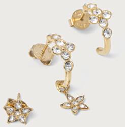 Guess cercei pentru femei din oțel inoxidabil cu zirconiu cubic SECRET GARDEN 9BY2-AKDZ2S_GLD (JUBE06.035JW)