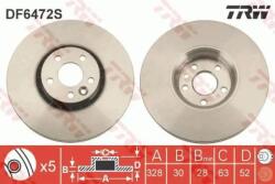 TRW Féktárcsa szellőző Ø328mm DF6472S