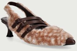Koi Footwear pantofi cu toc stiletto cu toc jos Doelle Faux Deer Fur Kitten Heels 9BY2-OBDUCN_88X