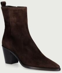 Billi Bi botine cu toc pentru femei din piele întoarsă T. moro 490 suede 56 9BY2-OBDWDS_88X (B1295.056)