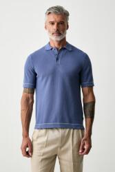 Hackett London póló férfi pamut - kék XXL - answear - 54 990 Ft