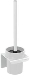 WENKO Perie de WC albă autoadezivă cu Turbo-Loc din plastic Lizan - Wenko